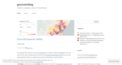 Desktop Screenshot of geomaticblog.net